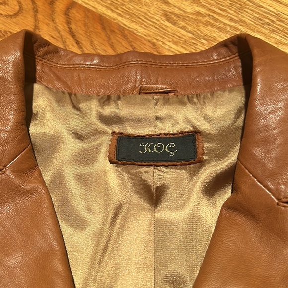 KOC leather jacket/blazer size 44 (European sizing) like a size 8 - Picture 3 of 4